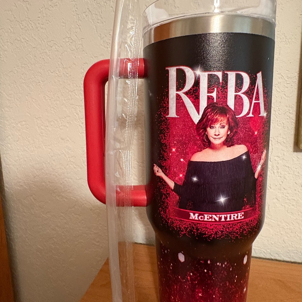 Reba McEntire Red Travel Mug